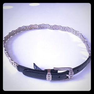 Brighton - Black and Silver Belt